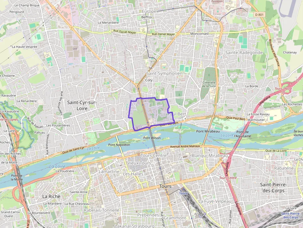 Appartement 50 m² deux pieces à vendre à Tours