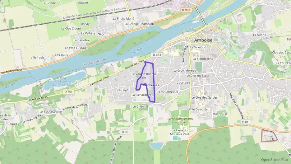 Appartement 54 m² trois pièces à vendre à Amboise