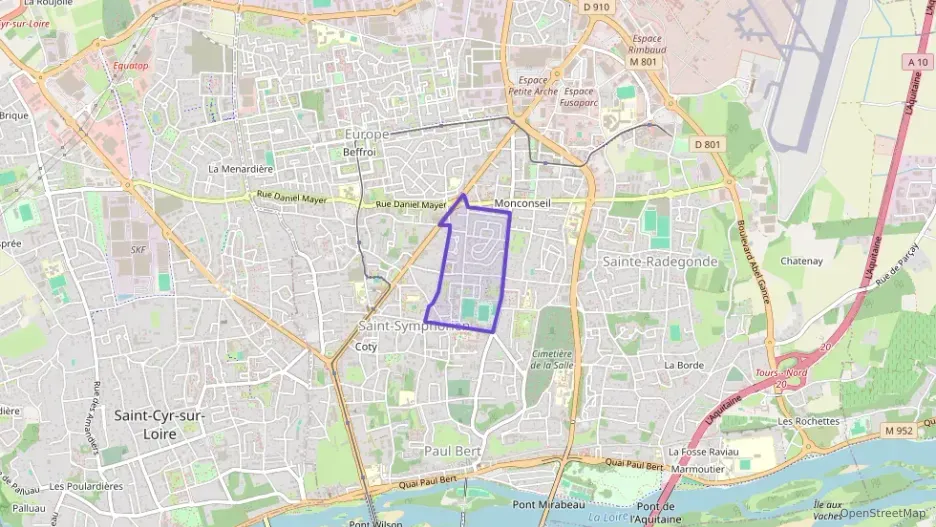 Appartement 46 m² deux pieces à vendre à Tours