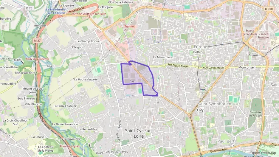 Appartement 50 m² deux pieces à vendre à Saint-Cyr-sur-Loire