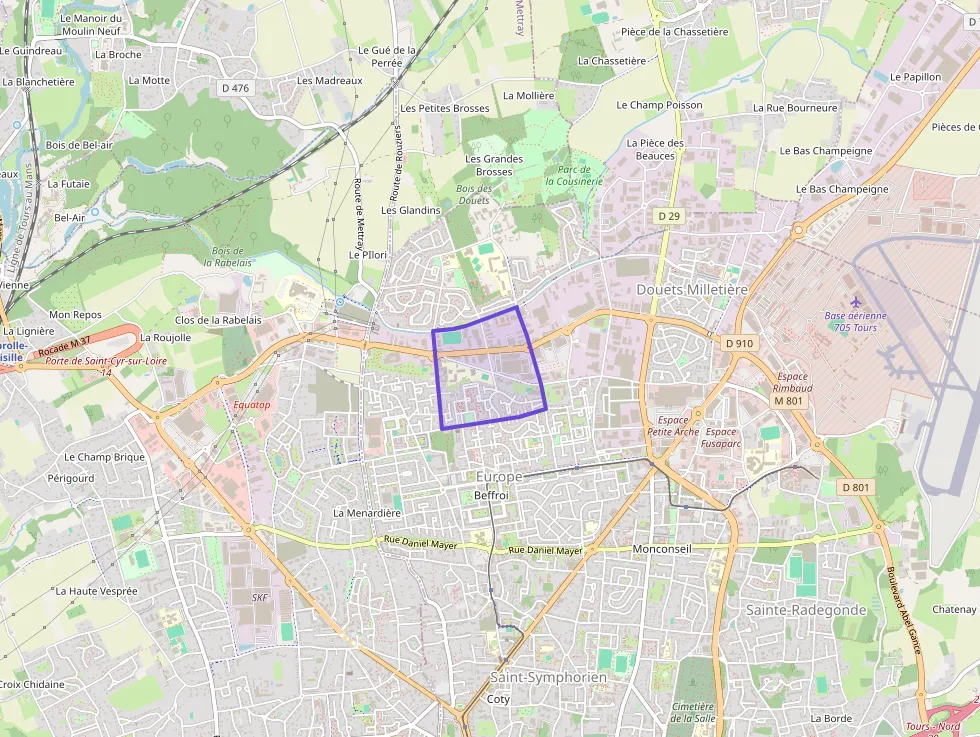 Appartement 88 m² 5 pièces à vendre à Tours