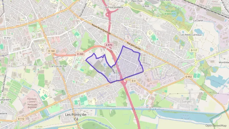 Appartement 80 m² quatre pièces à vendre à Les Ponts-de-Cé