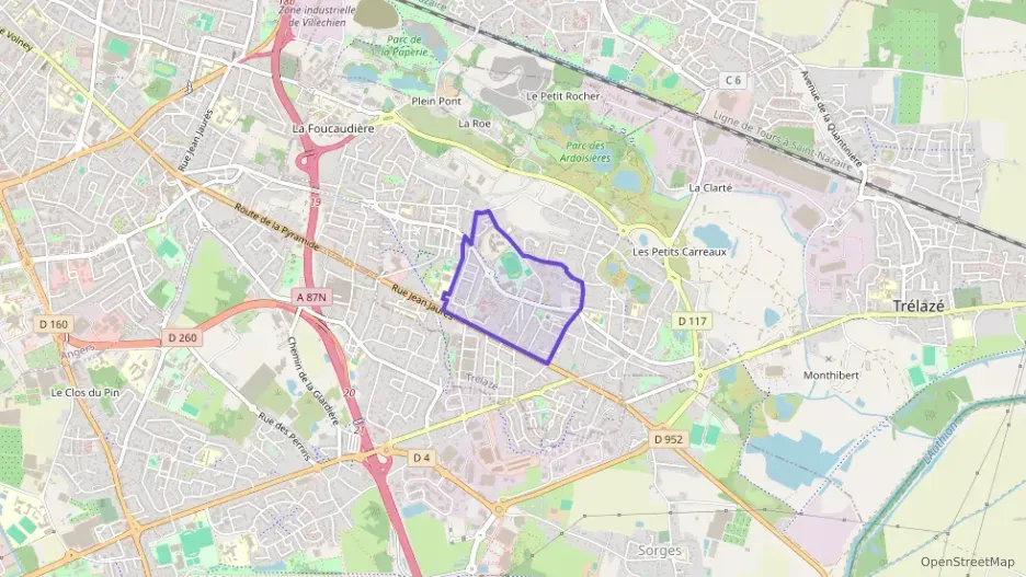 Appartement 81 m² quatre pièces à vendre à Trélazé Appartement 81 m² quatre pièces à vendre à Trélazé