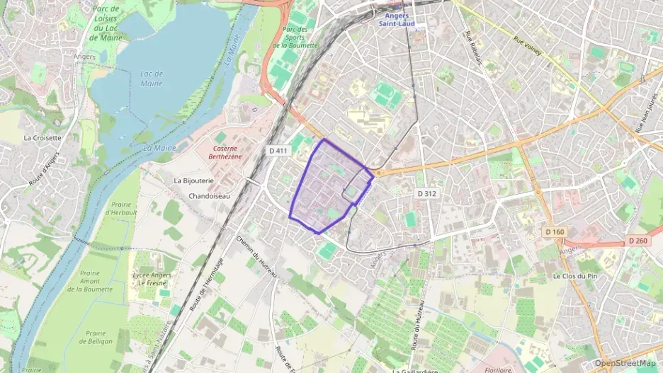 Appartement 53 m² deux pieces à vendre à Angers