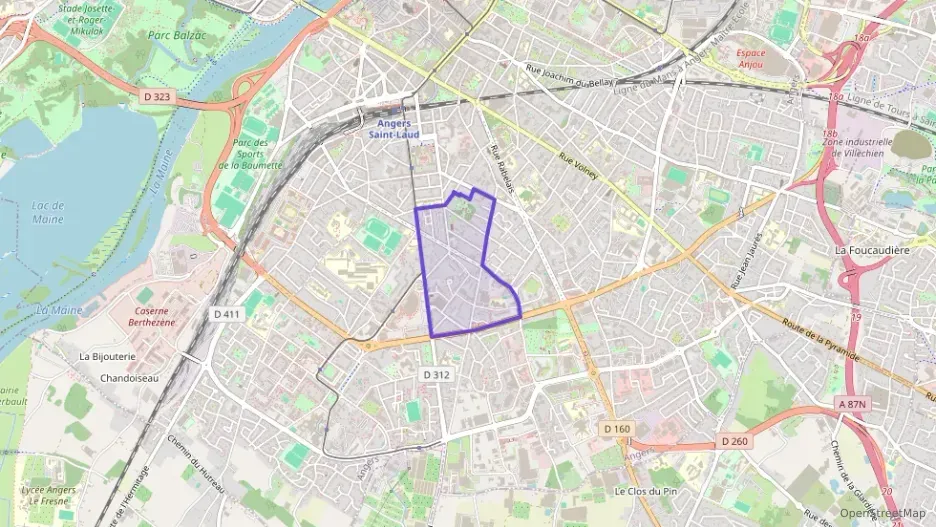 Appartement 72 m² quatre pièces à vendre à Angers