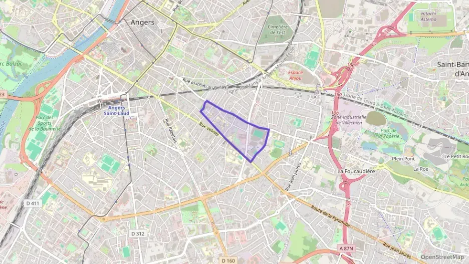 Appartement 63 m² trois pièces à vendre à Angers