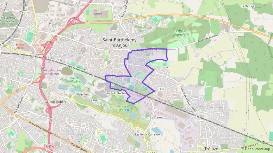 Appartement 65 m² trois pièces à vendre à Saint-Barthélemy-d`Anjou Appartement 65 m² trois pièces à vendre à Saint-Barthélemy-d`Anjou