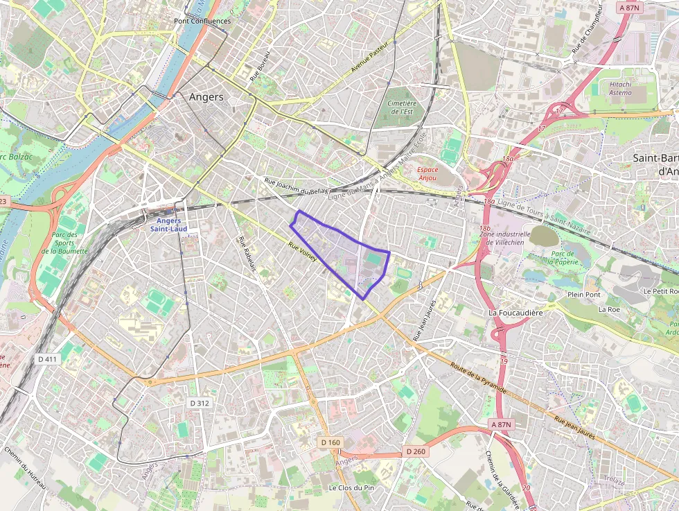 Appartement 56 m² deux pieces à vendre à Angers