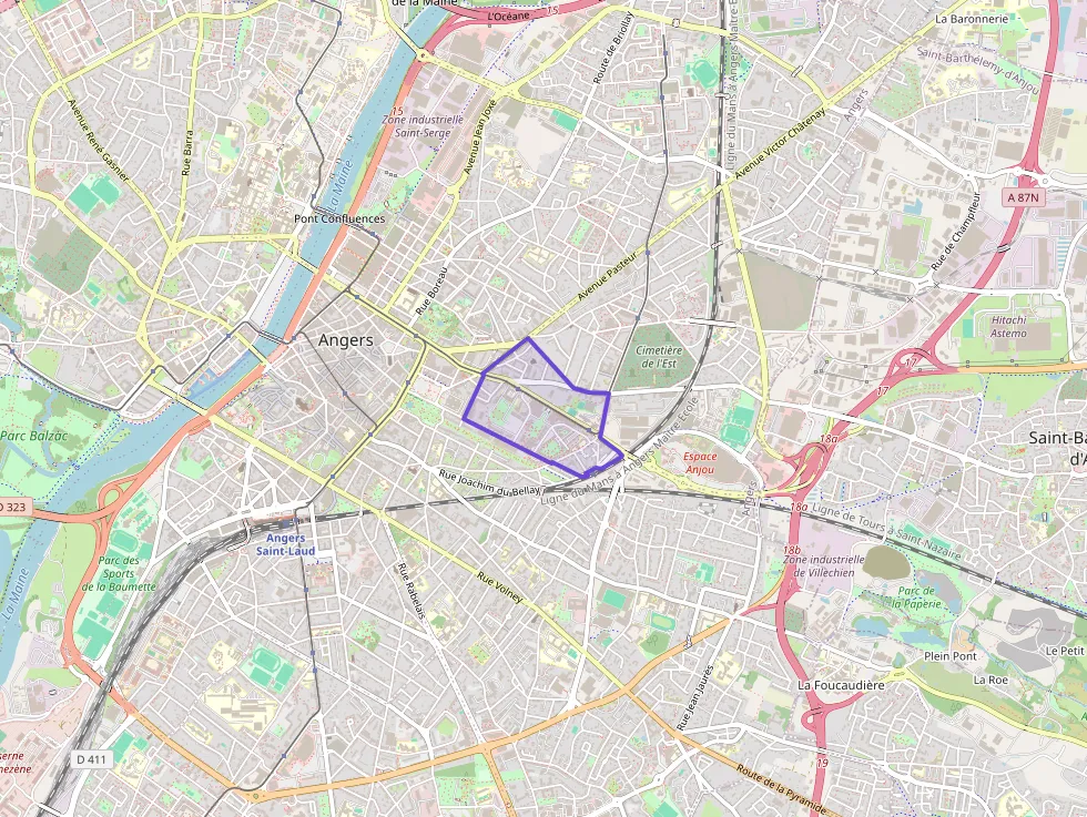 Appartement 59 m² trois pièces à vendre à Angers