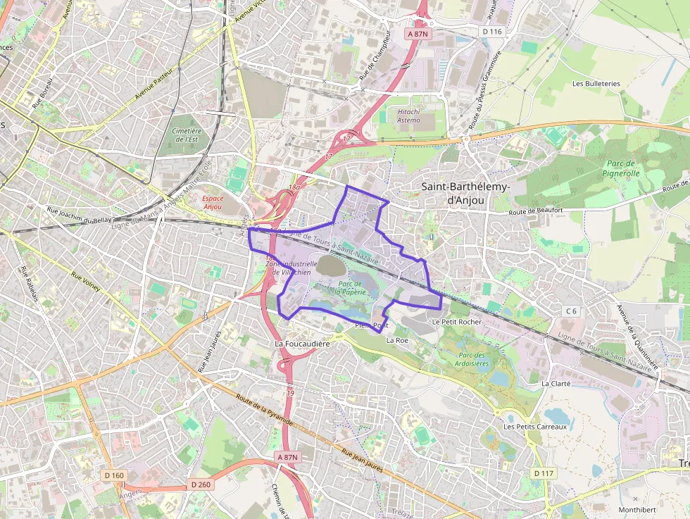 Appartement 67 m² trois pièces à vendre à Saint-Barthélemy-d`Anjou