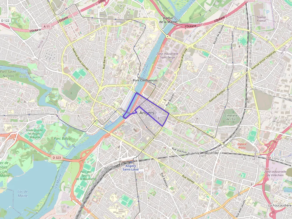 Appartement 44 m² une piece à vendre à Angers