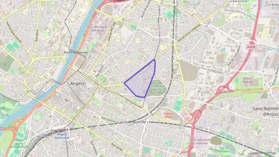 Appartement 52 m² deux pieces à vendre à Angers