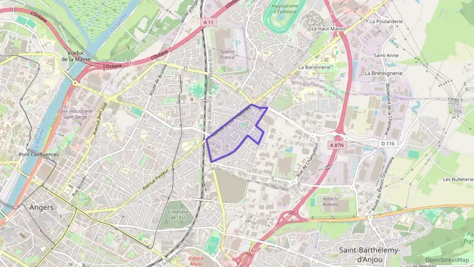 Appartement 93 m² cinq pièces à vendre à Angers