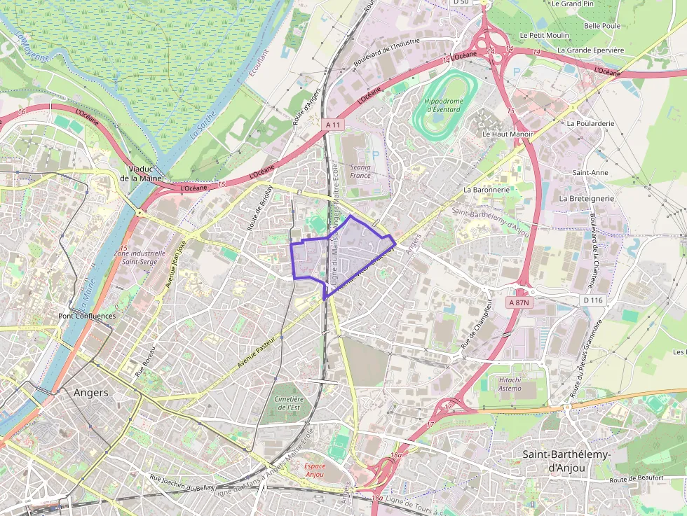 Appartement 70 m² quatre pièces à vendre à Angers