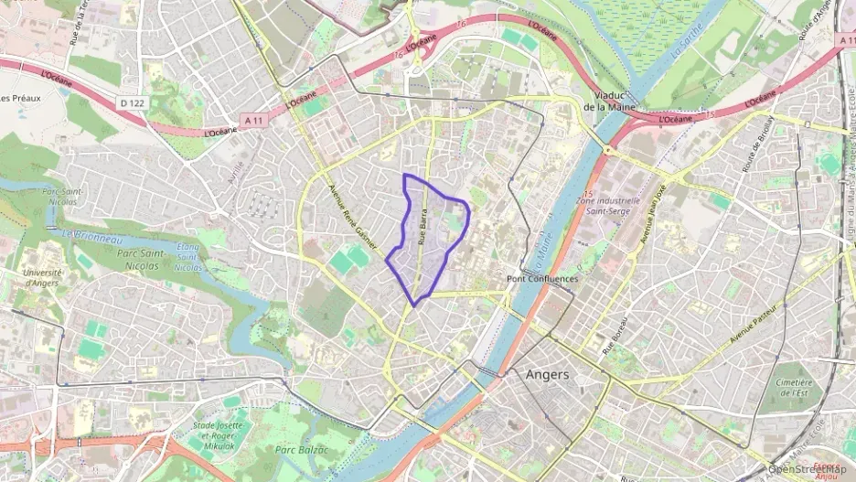 Appartement 62 m² deux pieces à vendre à Angers