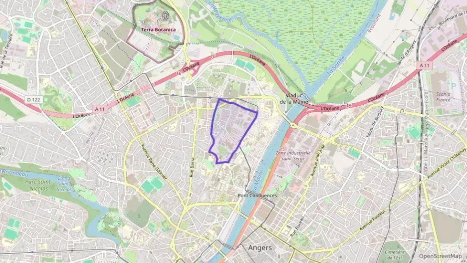 Appartement 45 m² une piece à vendre à Angers