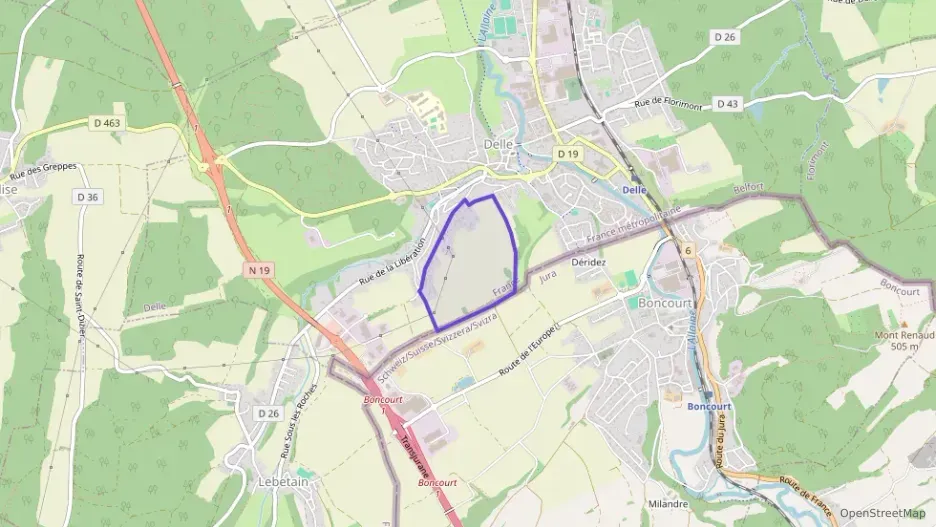 Appartement 76 m² quatre pièces à vendre à Delle Appartement 76 m² quatre pièces à vendre à Delle