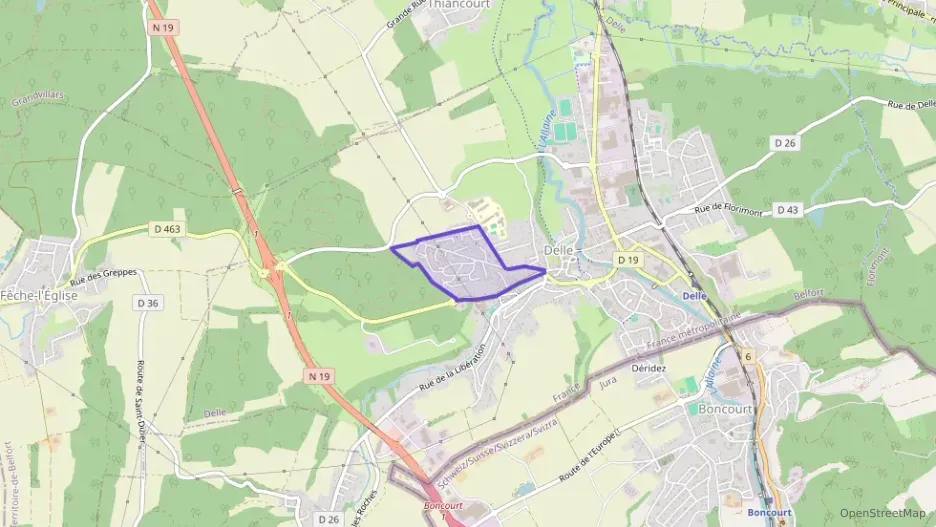 Appartement 112 m² cinq pièces à vendre à Delle Appartement 112 m² cinq pièces à vendre à Delle