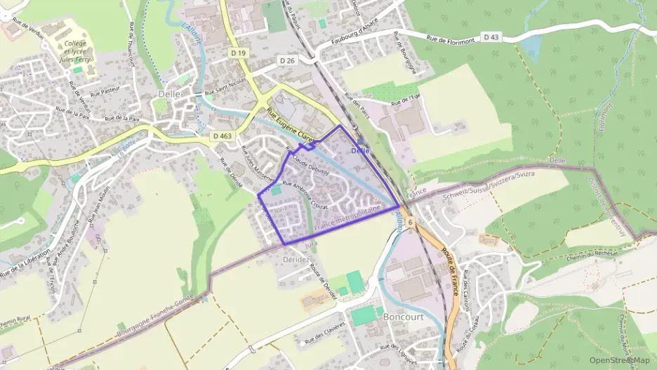 Appartement 68 m² deux pieces à vendre à Delle Appartement 68 m² deux pieces à vendre à Delle