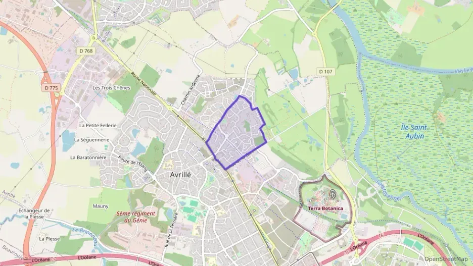 Appartement 80 m² quatre pièces à vendre à Avrillé