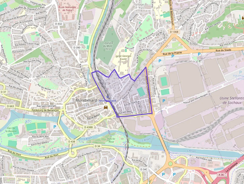 Appartement 56 m² quatre pièces à vendre à Montbéliard