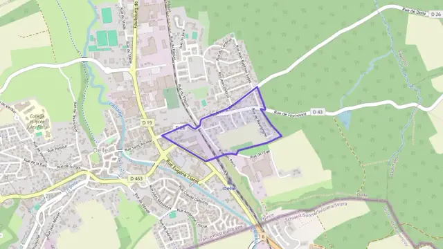 Appartement 72 m² trois pièces à vendre à Delle