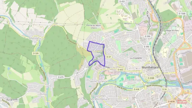 Appartement 66 m² quatre pièces à vendre à Montbéliard