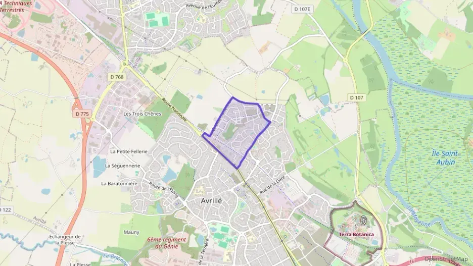 Appartement 47 m² deux pieces à vendre à Avrillé