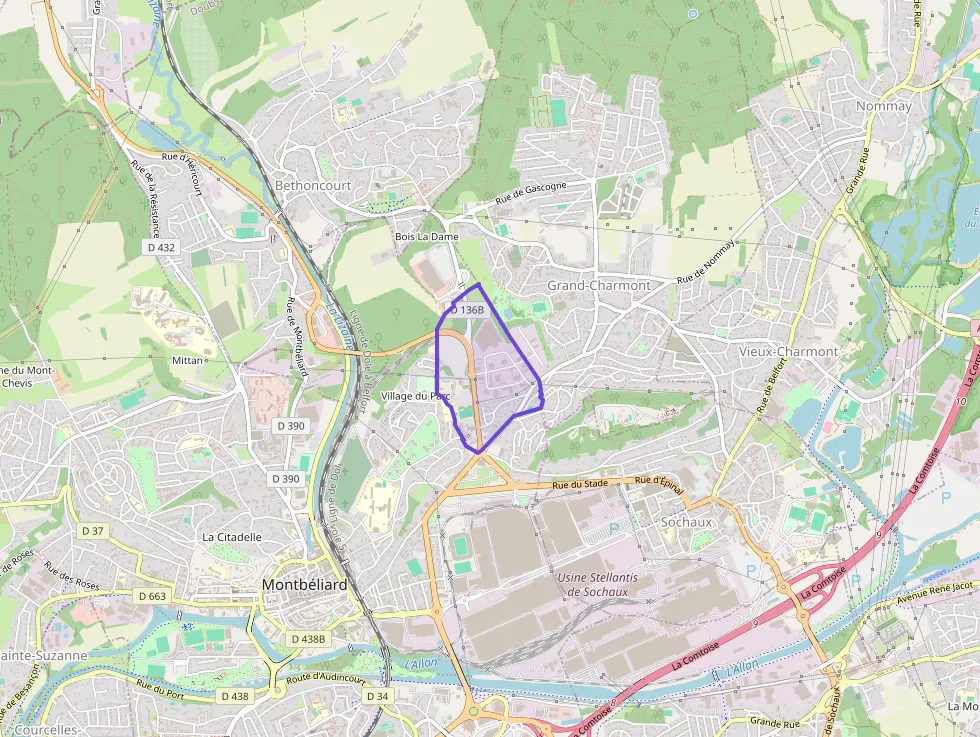 Appartement 82 m² quatre pièces à vendre à Montbéliard