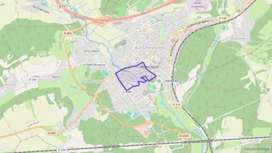 Appartement 64 m² trois pièces à vendre à Héricourt