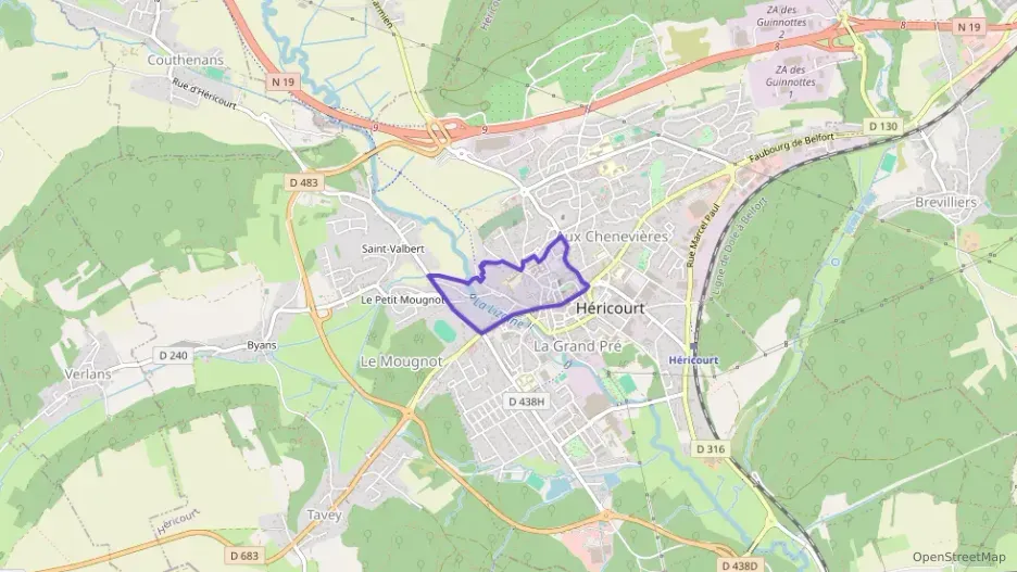 Appartement 56 m² trois pièces à vendre à Héricourt