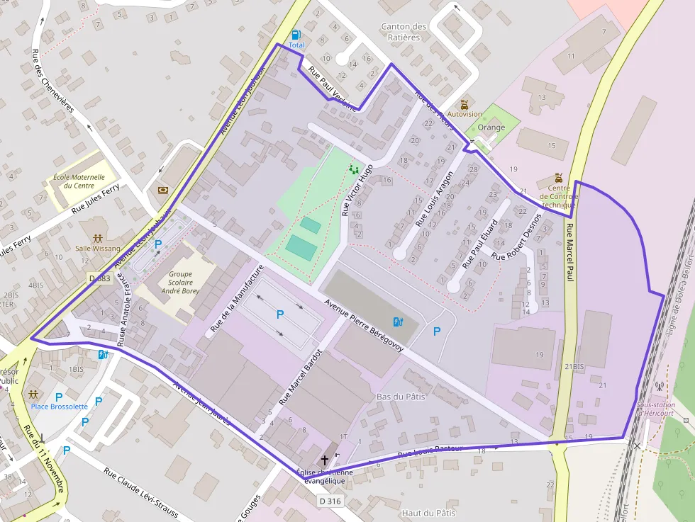 Appartement 59 m² trois pièces à vendre à Héricourt