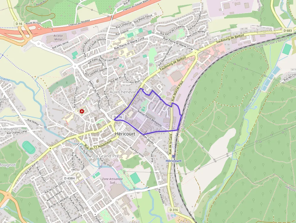 Appartement 59 m² trois pièces à vendre à Héricourt