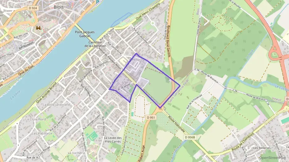 Appartement 60 m² trois pièces à vendre à Blois