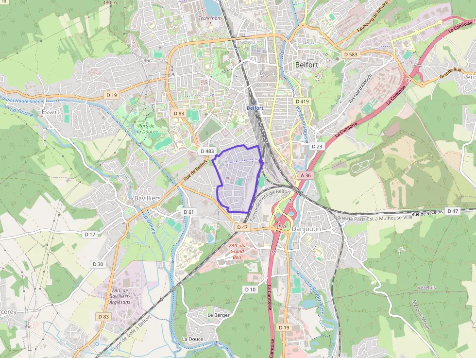 Appartement 99 m² quatre pièces à vendre à Belfort