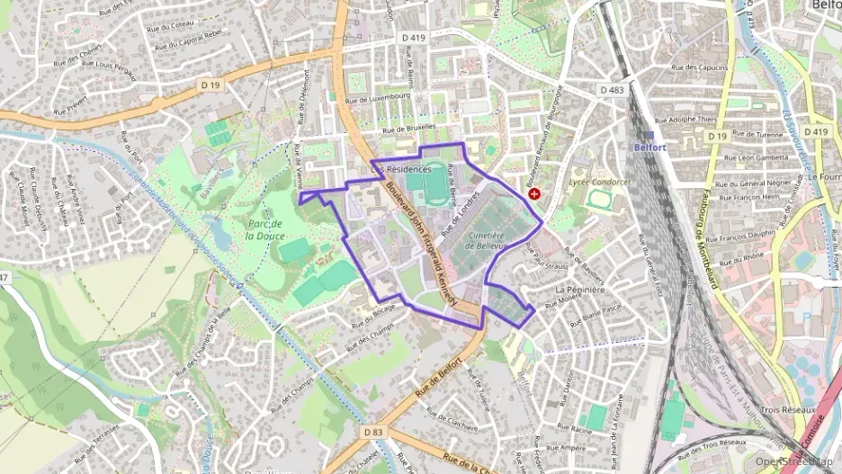 Appartement 73 m² trois pièces à vendre à Belfort