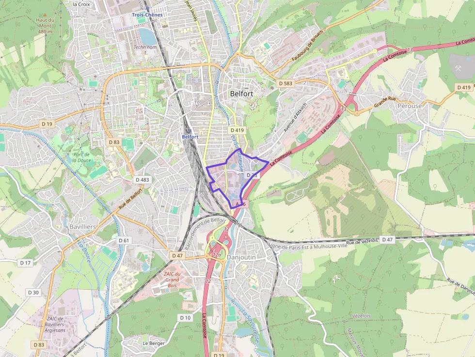 Appartement 99 m² quatre pièces à vendre à Belfort