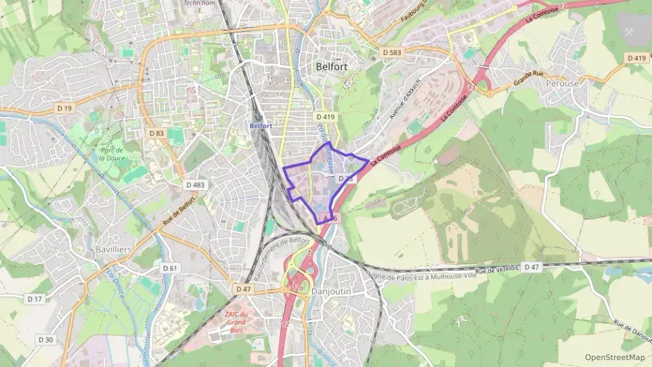 Appartement 99 m² quatre pièces à vendre à Belfort