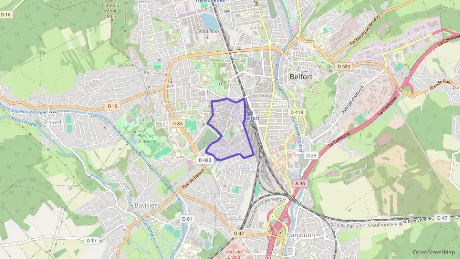 Appartement 106 m² quatre pièces à vendre à Belfort