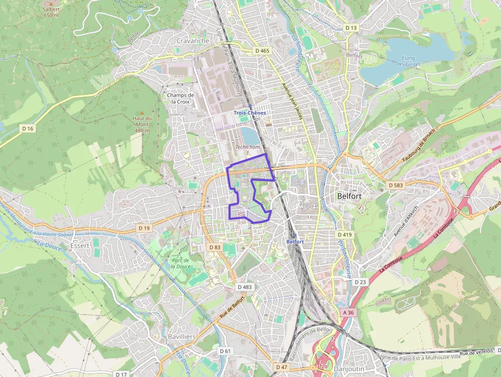 Appartement 59 m² trois pièces à vendre à Belfort