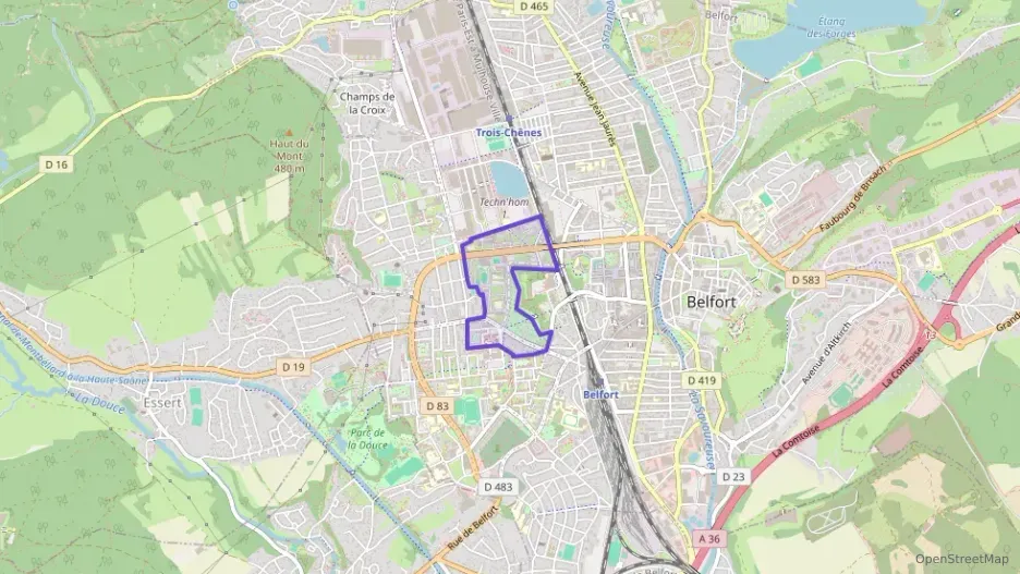 Appartement 59 m² trois pièces à vendre à Belfort