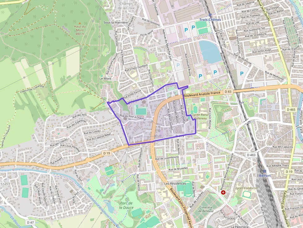 Appartement 62 m² quatre pièces à vendre à Belfort