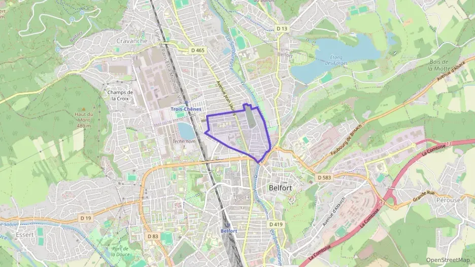 Appartement 58 m² trois pièces à vendre à Belfort Appartement 58 m² trois pièces à vendre à Belfort