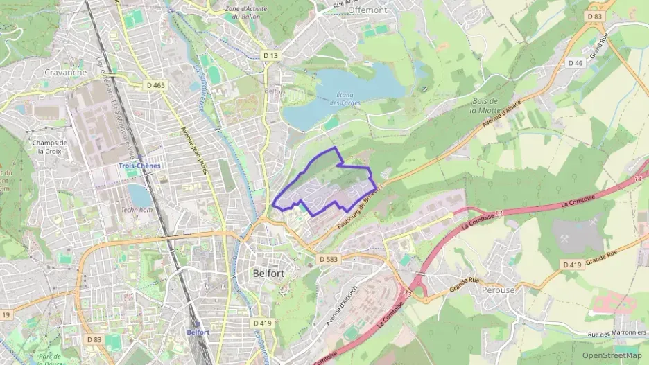 Appartement 70 m² trois pièces à vendre à Belfort