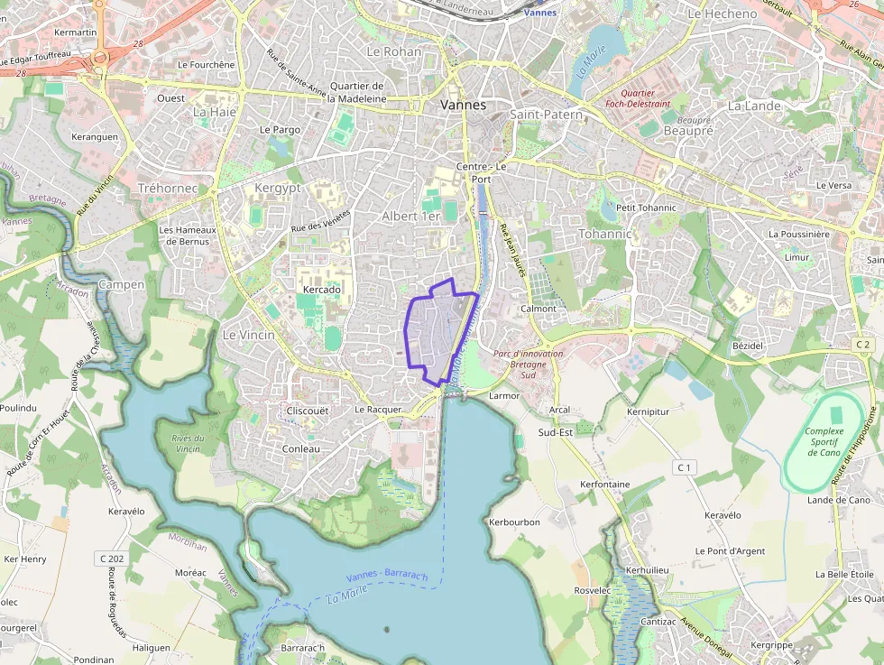 Appartement 66 m² quatre pièces à vendre à Vannes