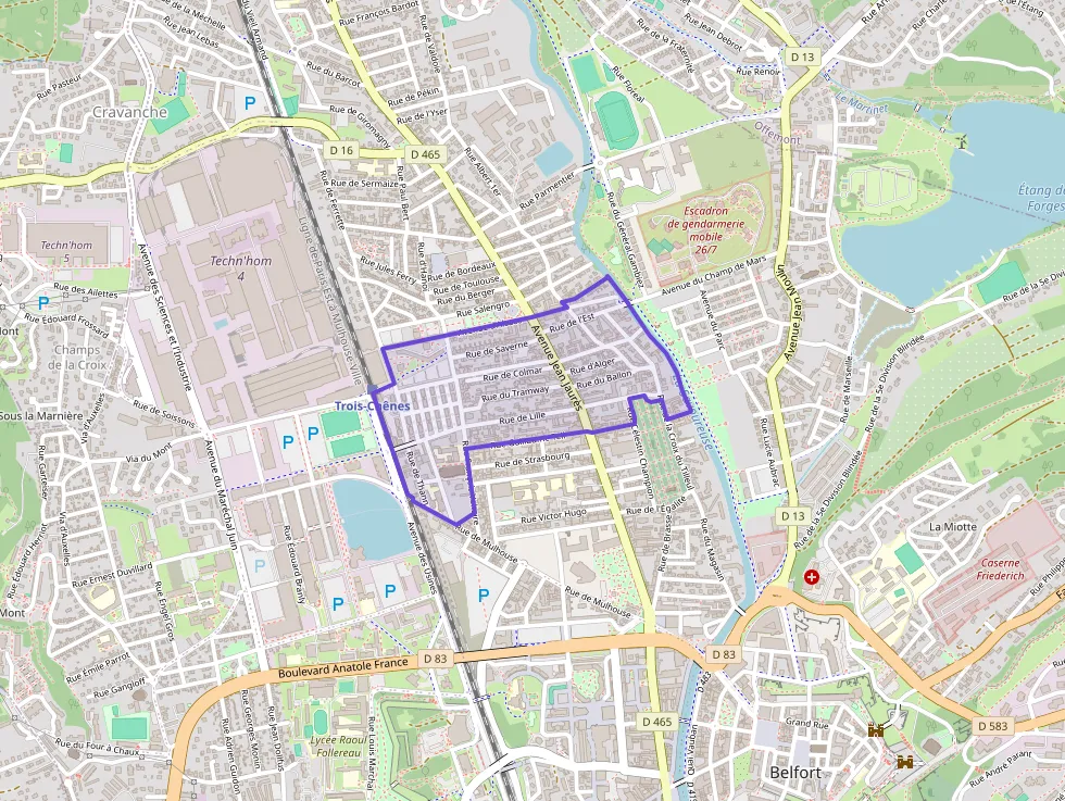 Appartement 90 m² quatre pièces à vendre à Belfort