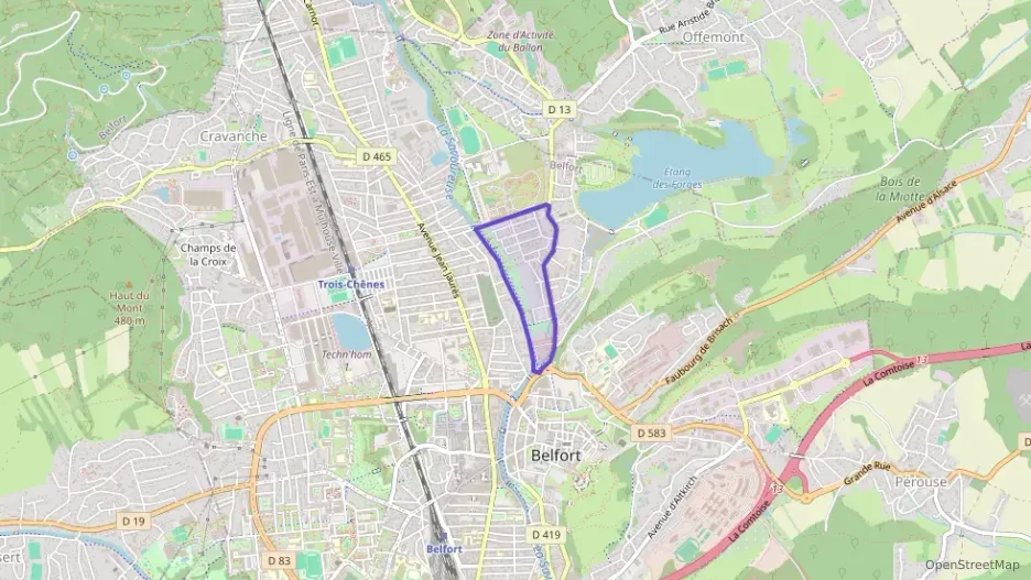 Appartement 57 m² trois pièces à vendre à Belfort