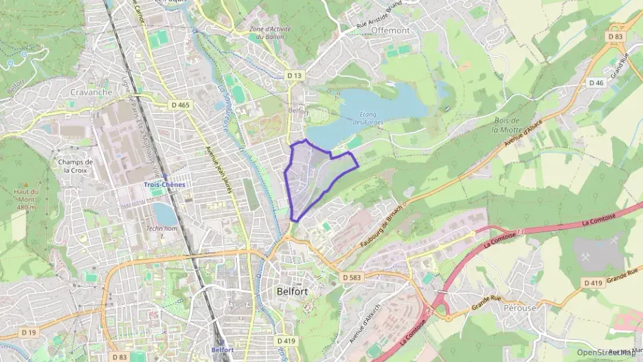 Appartement 70 m² quatre pièces à vendre à Belfort