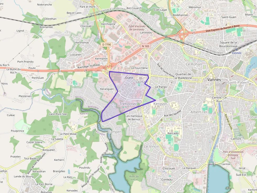 Appartement 63 m² trois pièces à vendre à Vannes