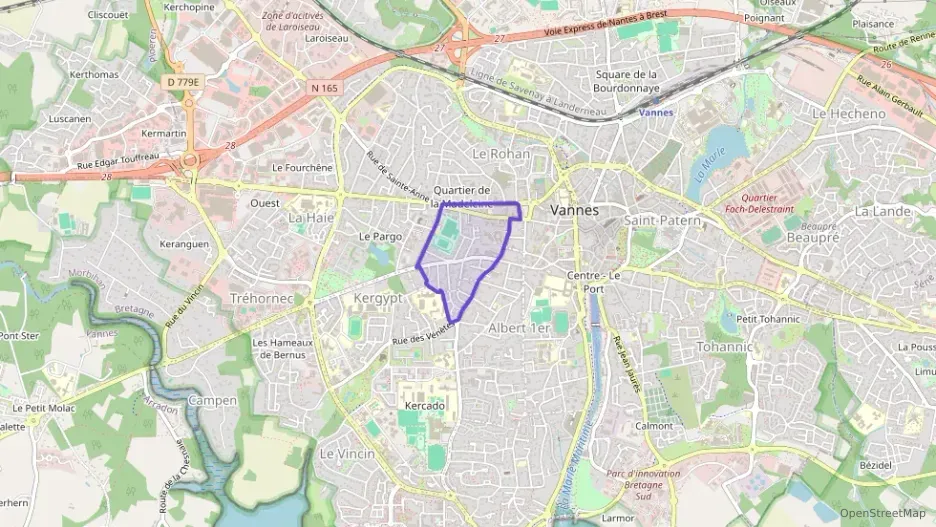 Appartement 65 m² trois pièces à vendre à Vannes